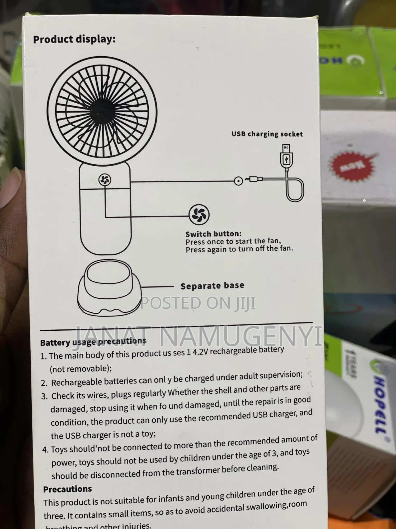 Mini Handheld Fan