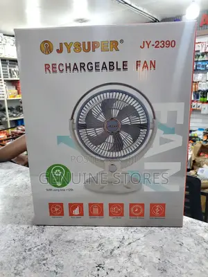 Jysuper Rechargeable Ac/Dc Table Fan.