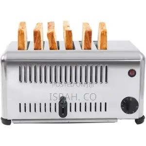 6 Slice Bread Toaster,1680w 110v Stainless Steel Commercial
