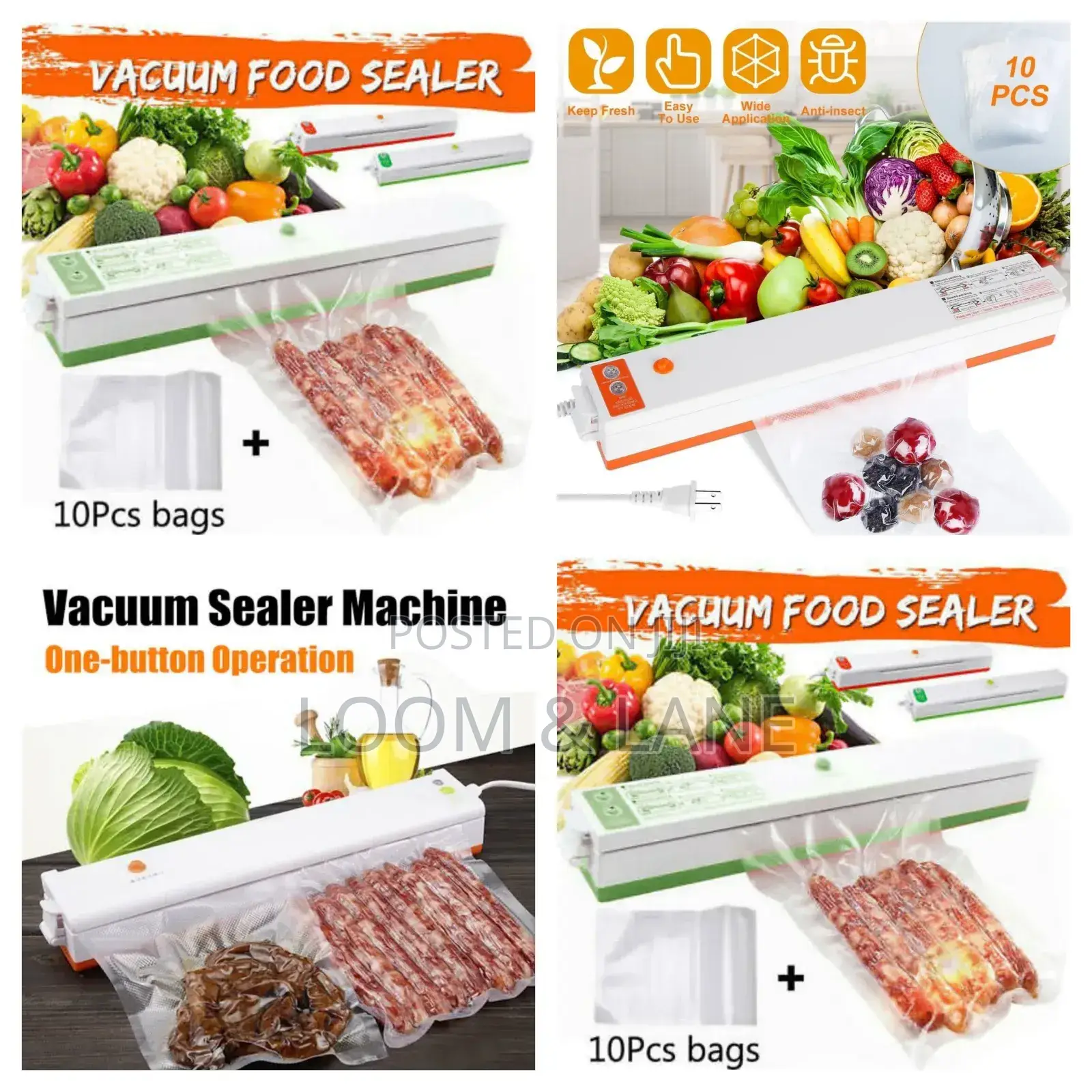 New 10pcs Bag Vacuum Sealer