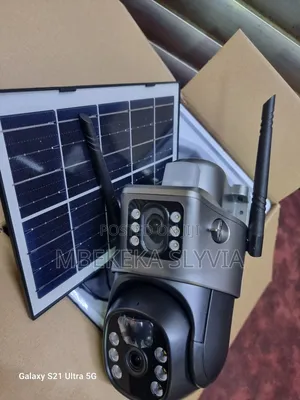 Solar Camera Double Lens 8mpwater Proof Outdoor Resistant