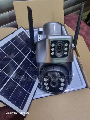 Solar Camera Double Lens 8mpwater Proof Outdoor Resistant
