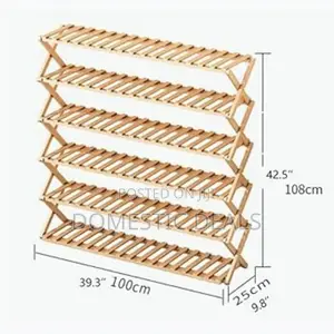 6 Tier Bamboo Shoe Rack