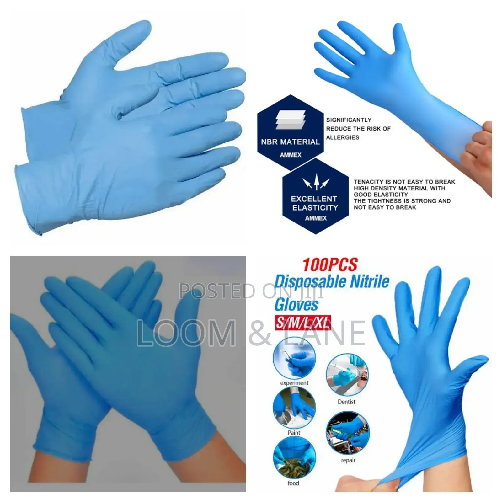 100pcs Disposable New Nitrite Gloves
