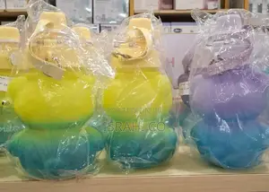 Several Children's Water Bottles Shaped Like Cartoon Bears