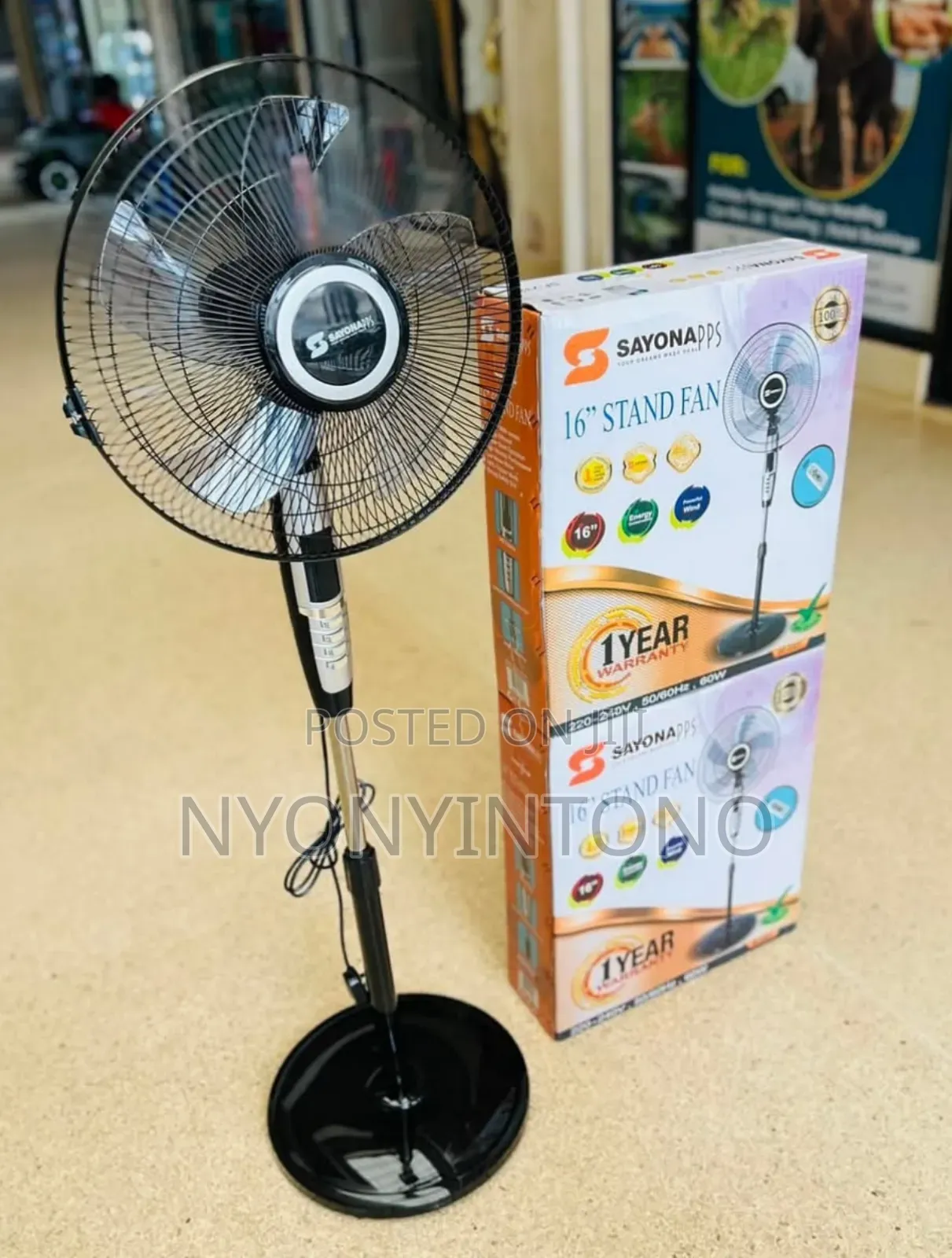 Sayona Stand Fan With Remote Controller