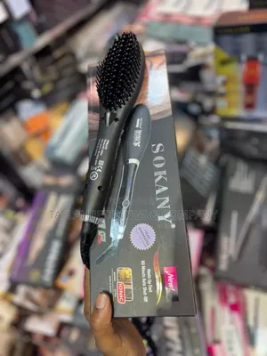 Hair Straightener Brush Enhanced Ionic Straighter Brush