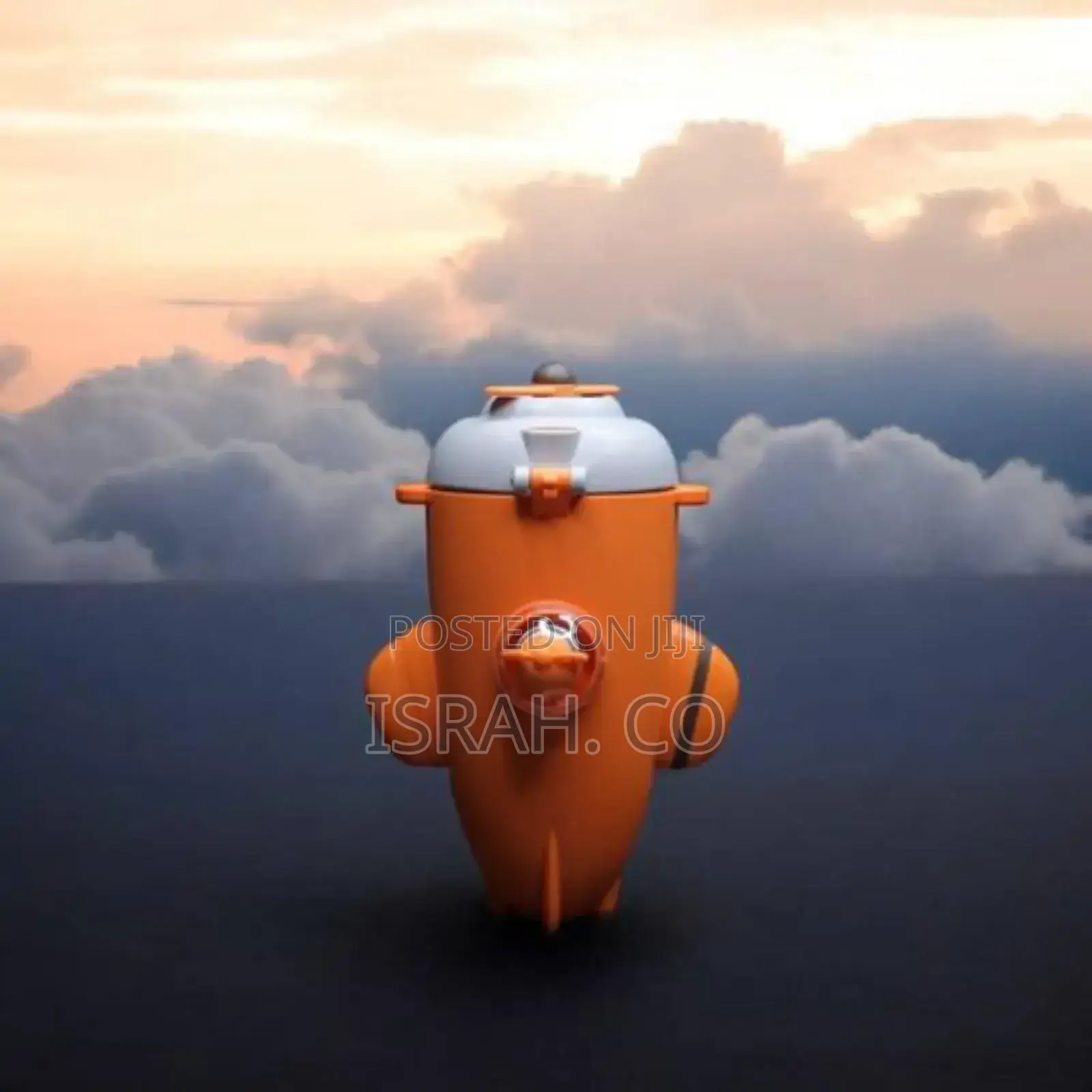 Orange Kids Water Bottle With a Straw
