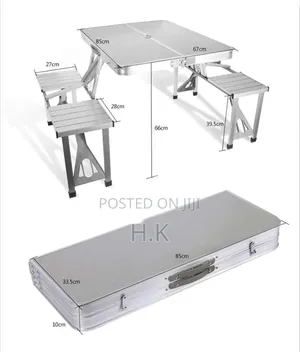 Portable Aluminum Picnic Table (4seats)