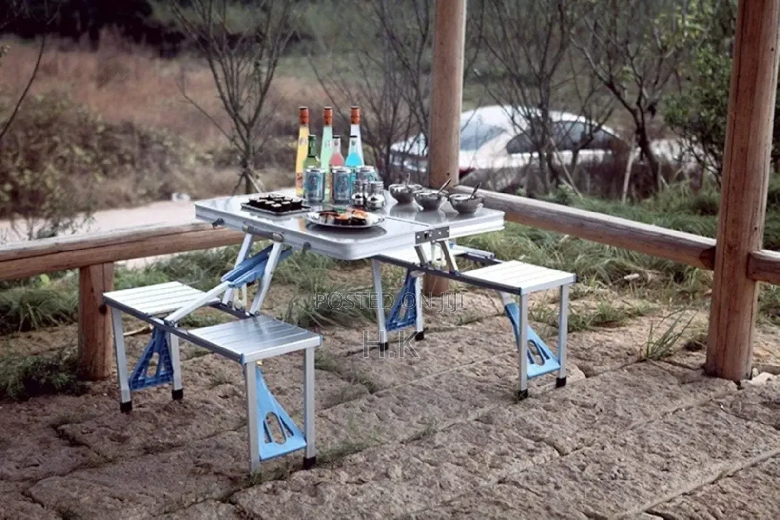 Portable Aluminum Picnic Table (4seats)