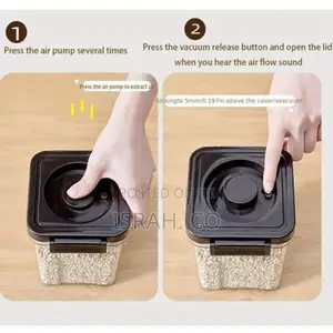5 Piece Simple Vacuum Storage Tank Cereals Storage Box