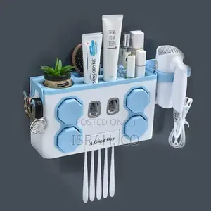 5toothbrush Automatic Dual Wall Mounted Toothpaste Dispenser