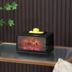 Flame Fireplace Essential Oil Diffuser 300ml Aromatherapy