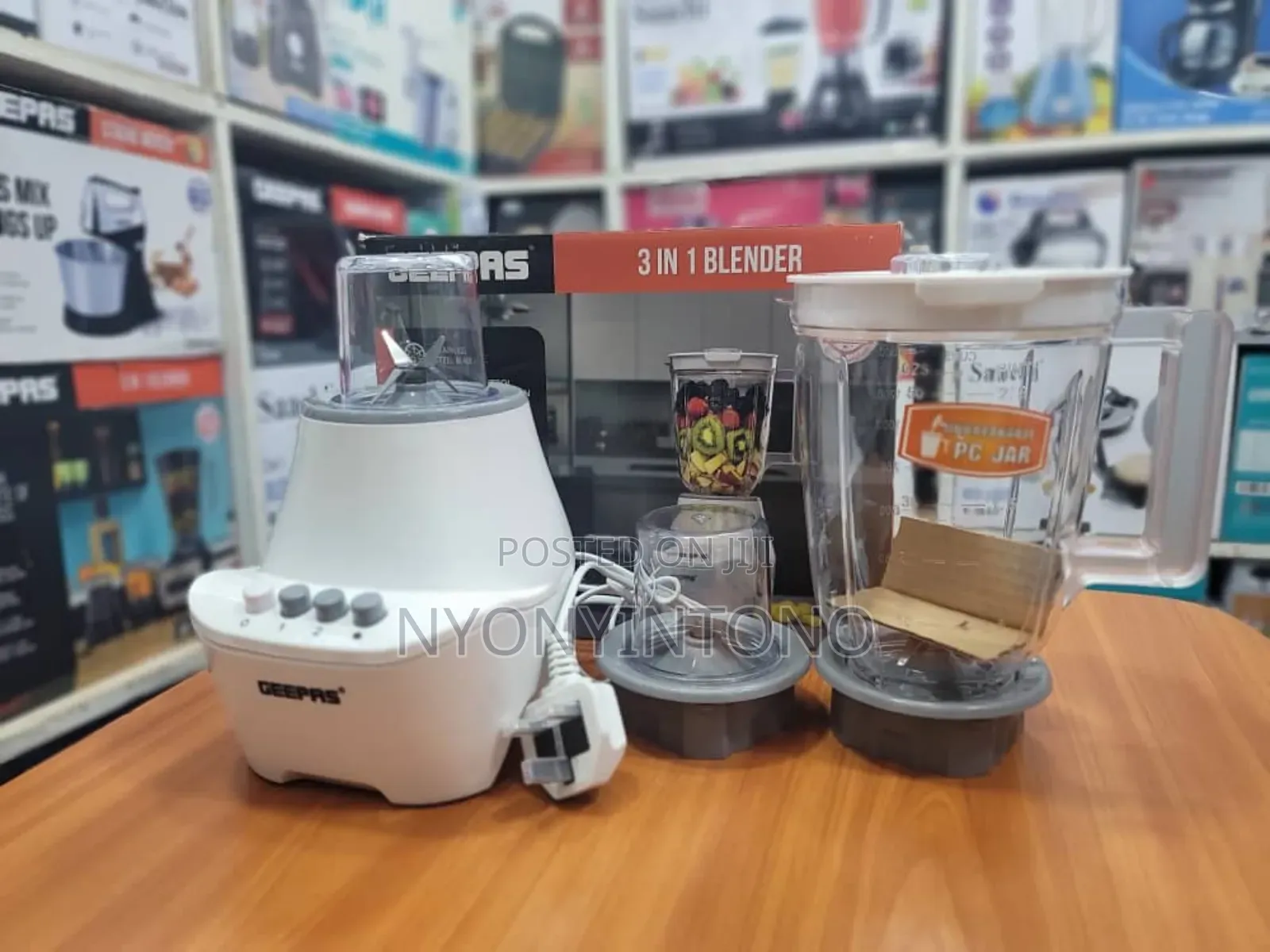 Geepas 3 in 1 High Quality Blender Chopper and Grinder