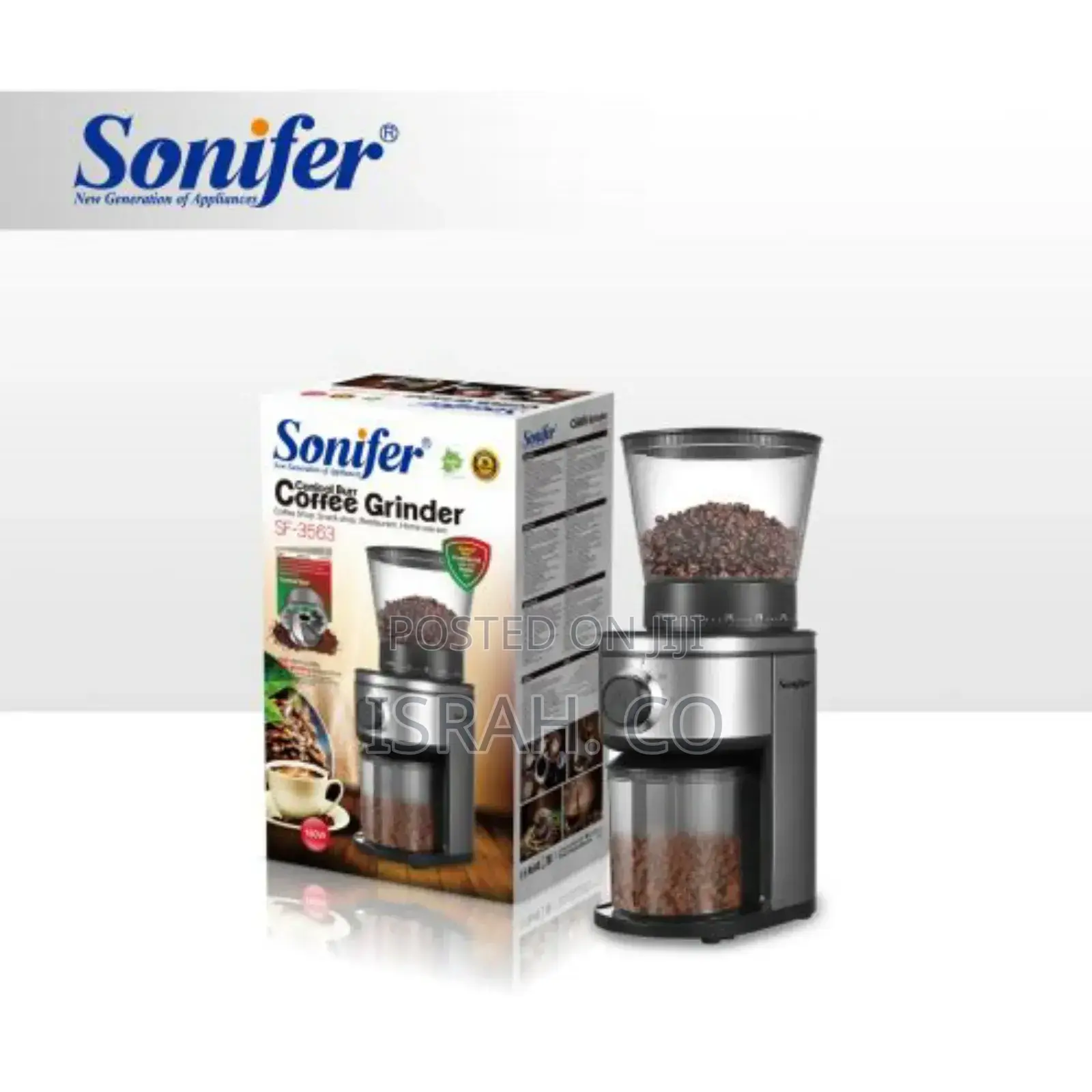 Sonifer 160w Conical Burr Commercial Coffgrinder