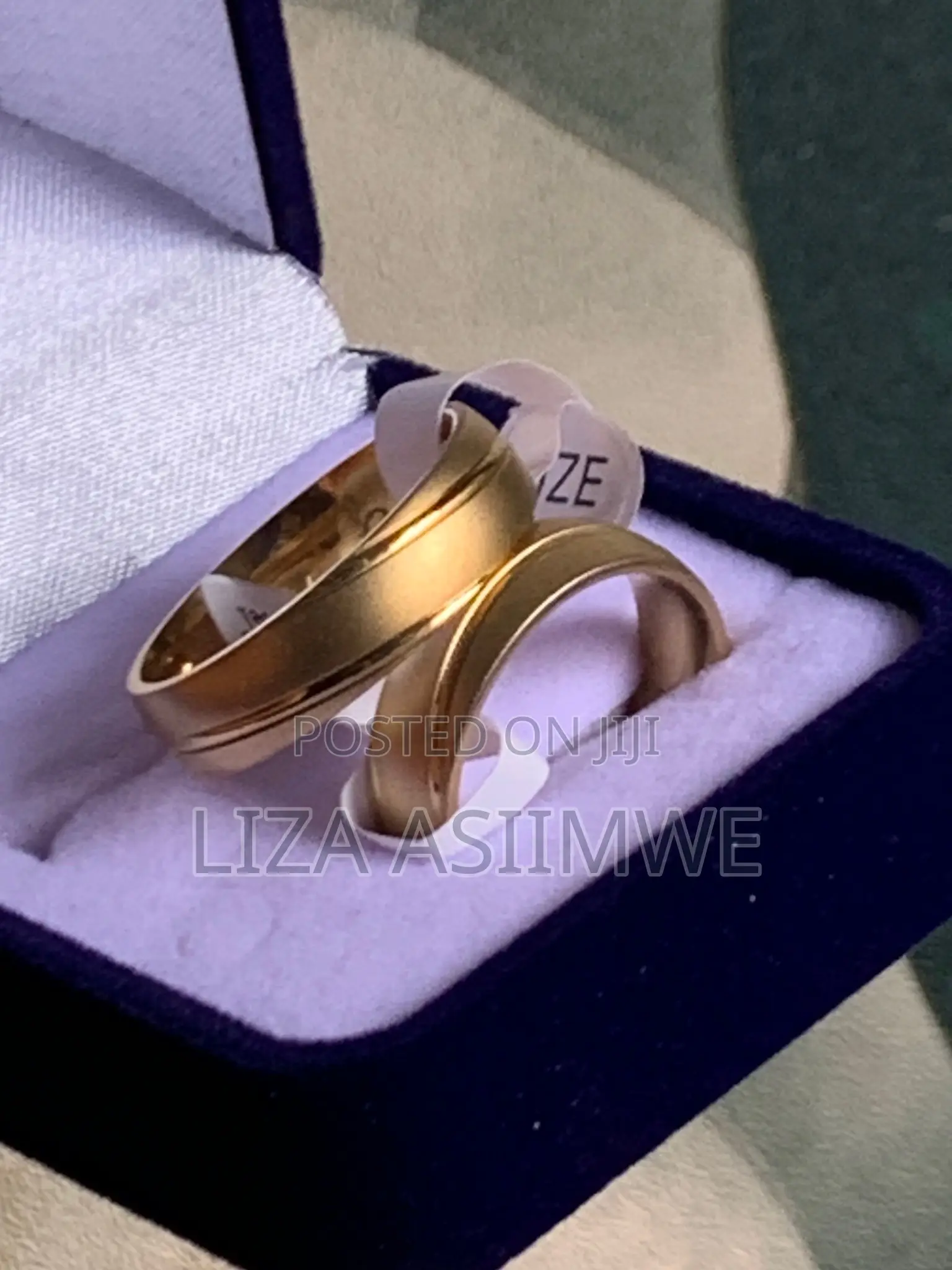 High Quality Gold Plated Couple Wedding Rings