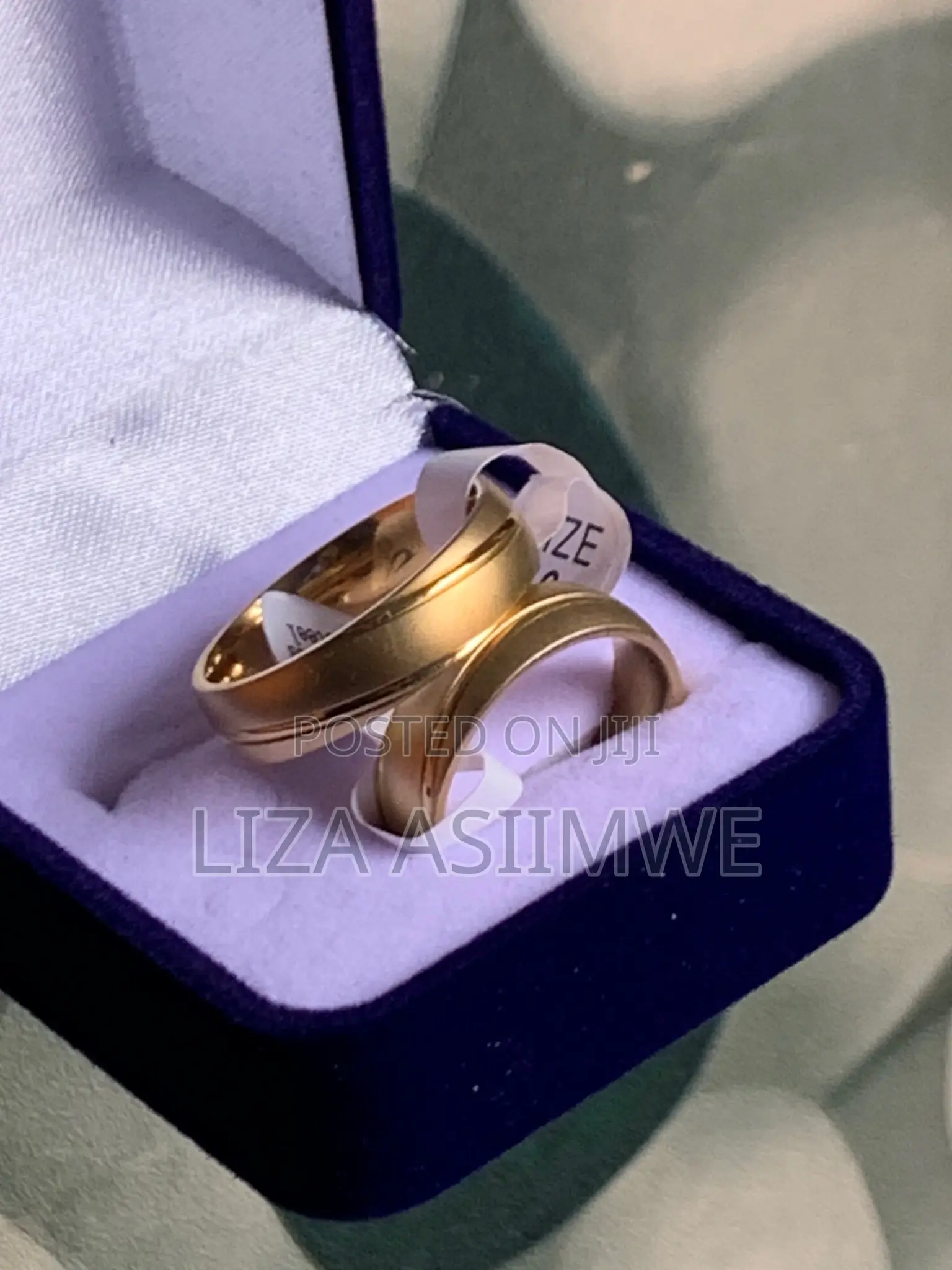 High Quality Gold Plated Couple Wedding Rings