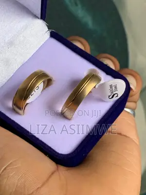 High Quality Gold Plated Couple Wedding Rings