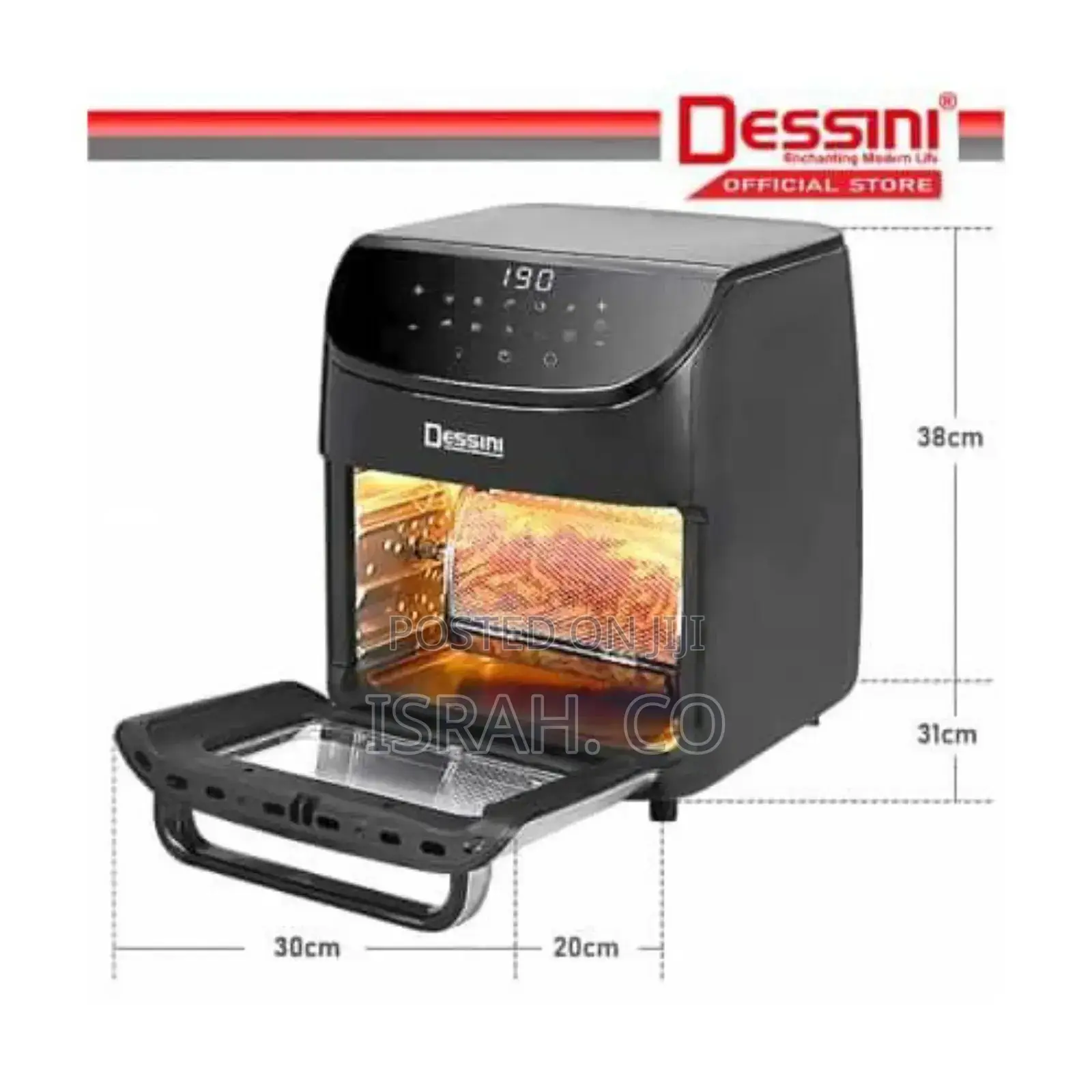 14lelectric Digital Smart Hot Air Fryer Grill Toaster