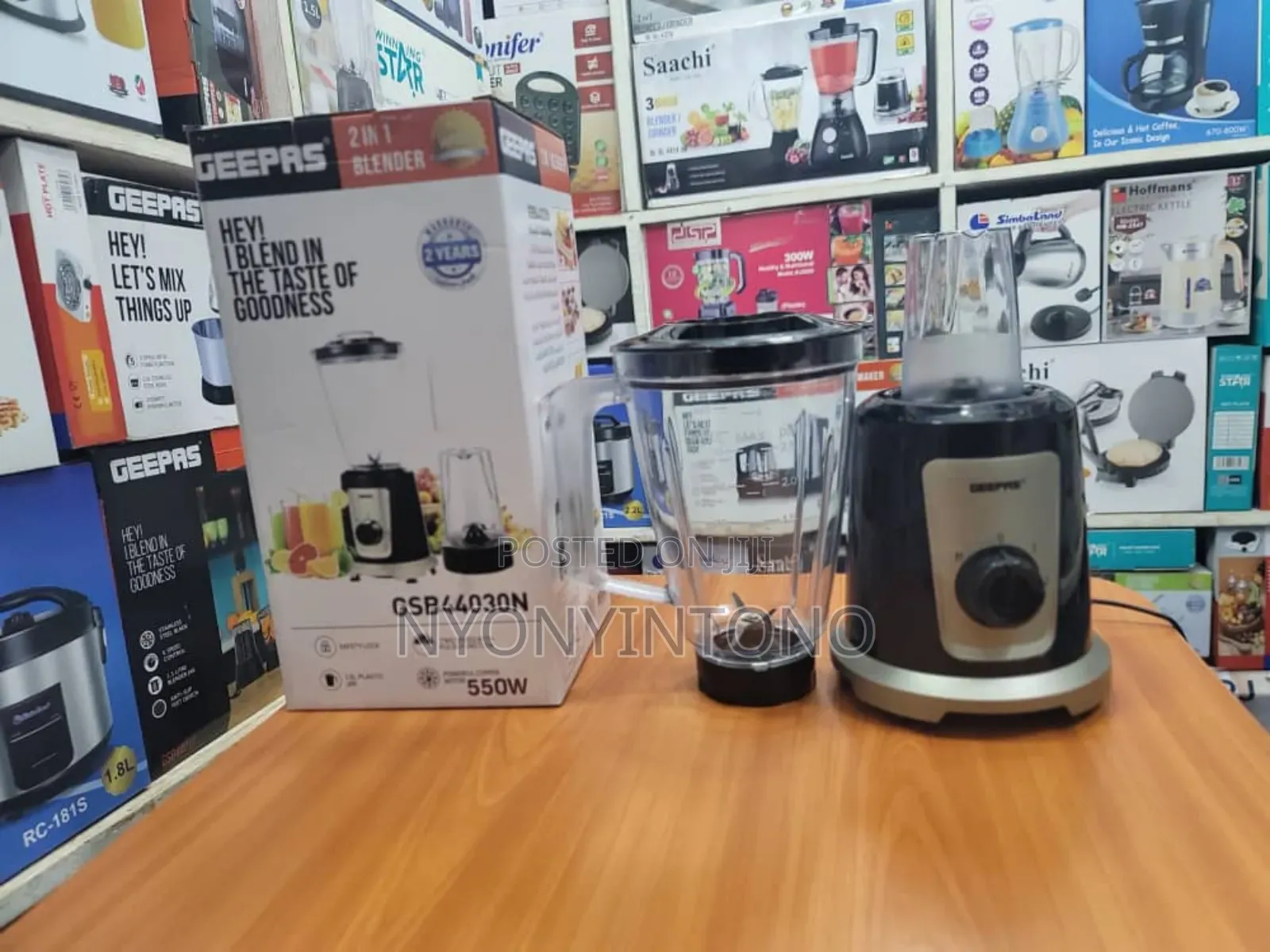 Geepas High Quality 2 in 1 Juice Blender