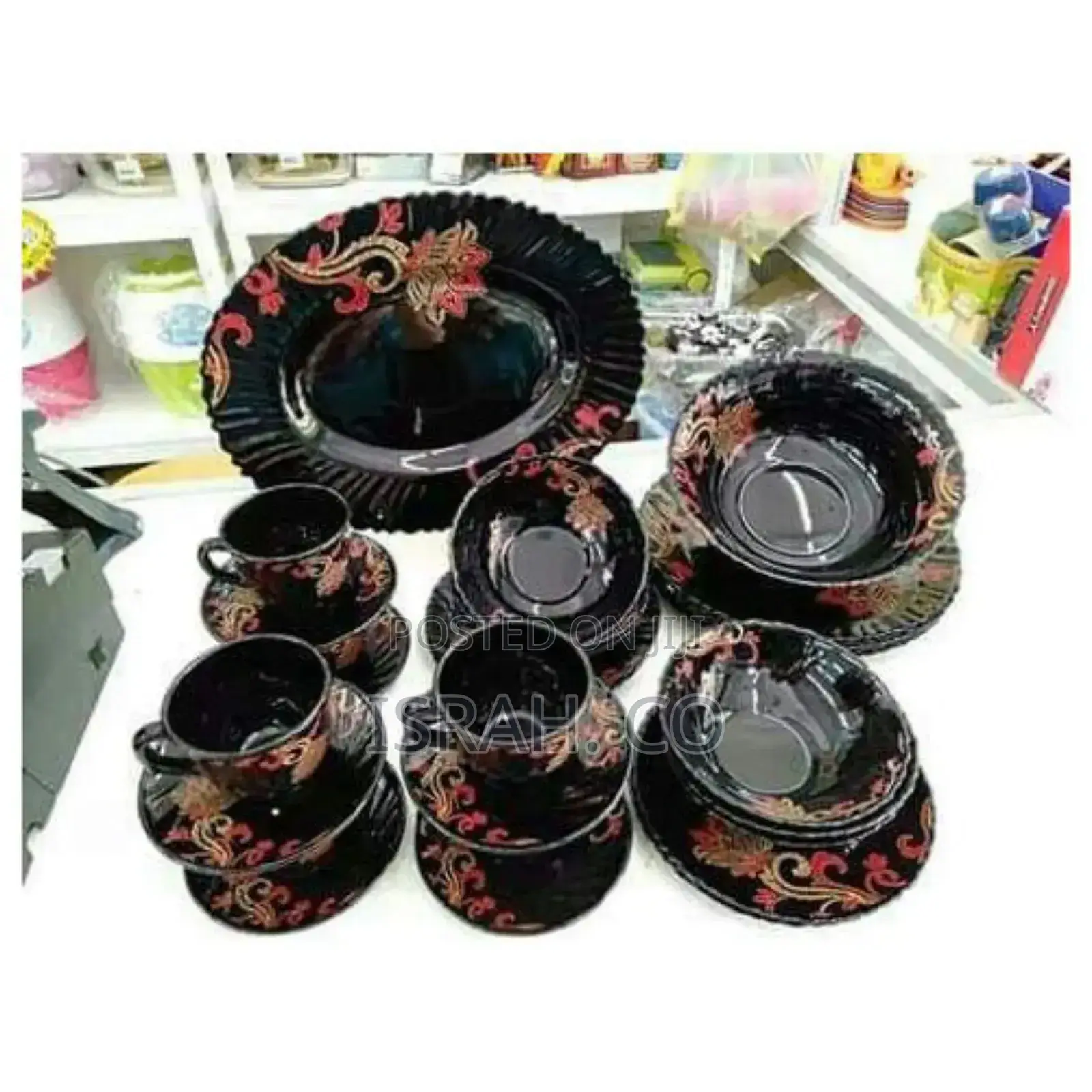 Flowered Potted Dinner Plates Bowls, and Dessert Plates