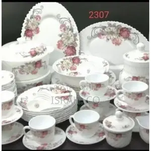 72 Pieces Flowered Opalware Dinner Set