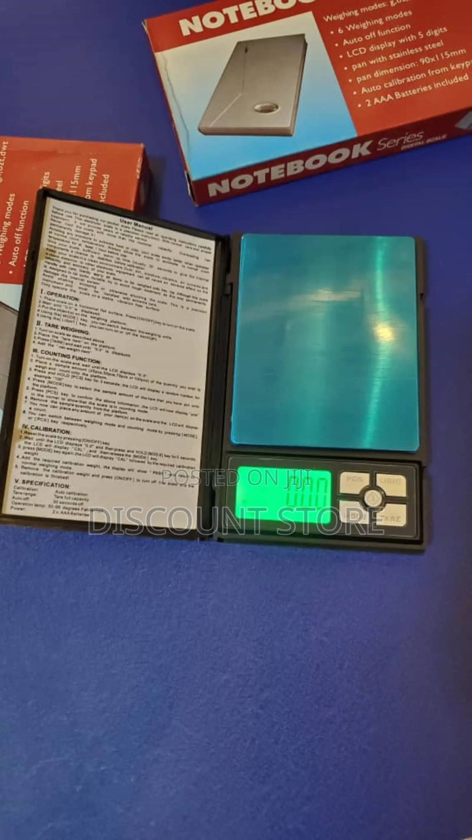 Electronic Notebook Commercial Pocket Weigh Scales.