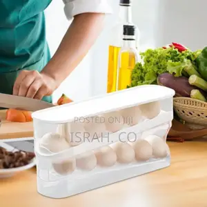 12pcs Double Layer Egg Storage Box - Rolling Countertop