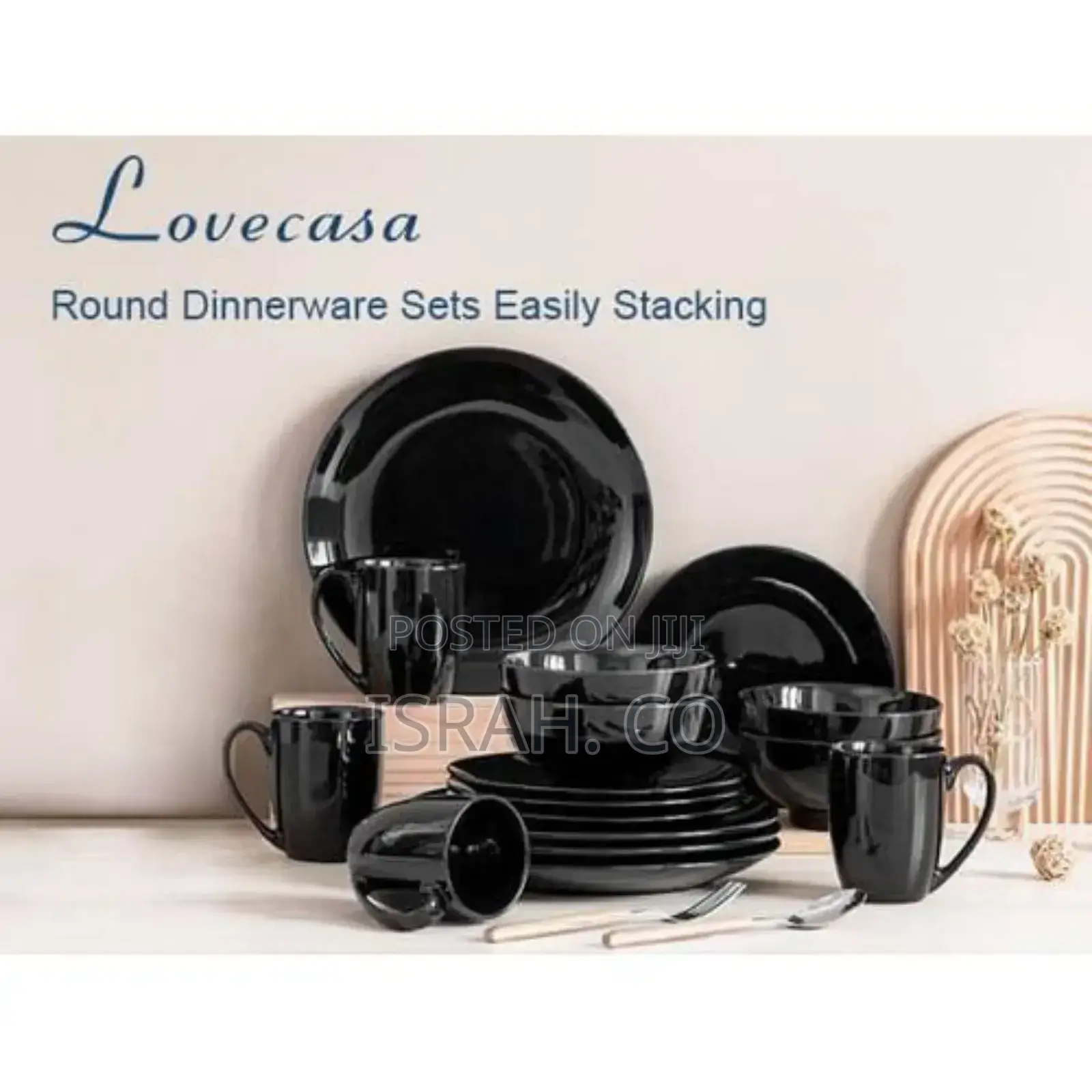 Shinny Round Ceramic Tableware Dinnerware Set