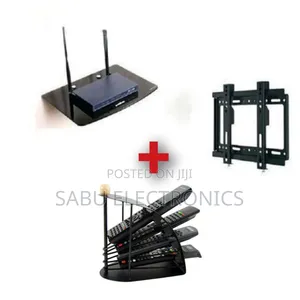 Pack of Tv Mount+ Decoder Mount+Remote Organizer