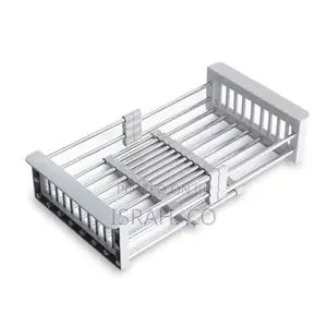 Stainless Steel Expandable Dish Drying Rack Over Sink