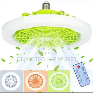 Ceiling Fan - Portable Ceiling Fan-With Remote Control,Light