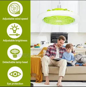 Ceiling Fan - Portable Ceiling Fan-With Remote Control,Light