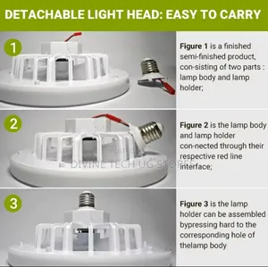 Ceiling Fan - Portable Ceiling Fan-With Remote Control,Light