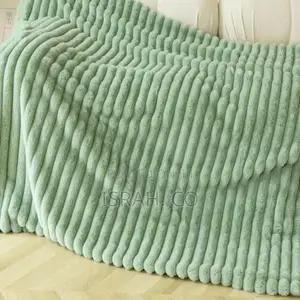 Fluffy Blanket Cozy Fuzzy Throw Green