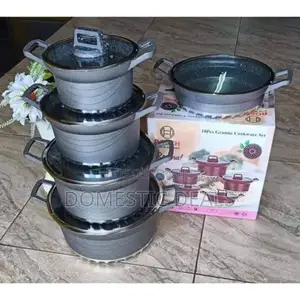 10 Pieces Heavy Duty Granite Nonstick Cookware Set