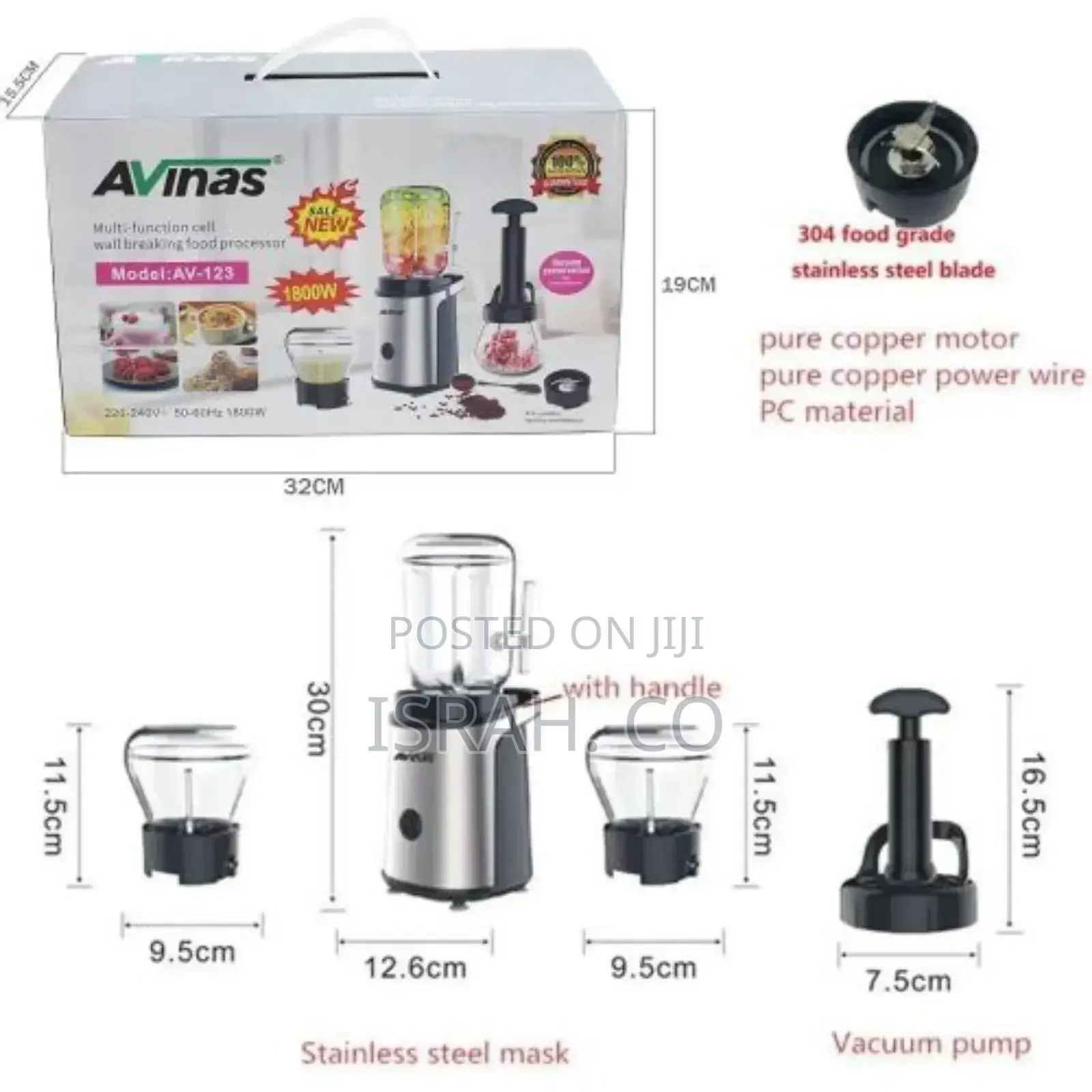 Avinas Multi-Function Electric Blender Cell Wall Breaking