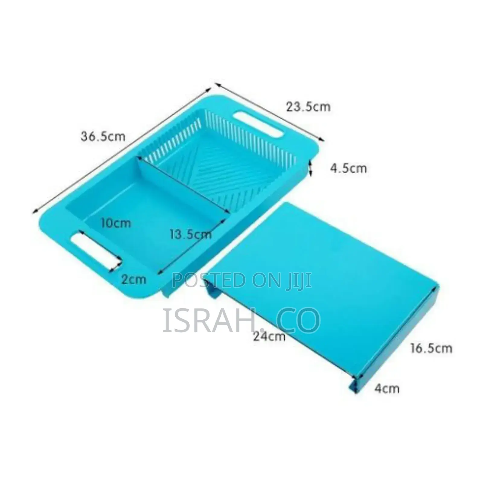 3 in 1 Chopping Board With Tray and Strainer Washing Bowl