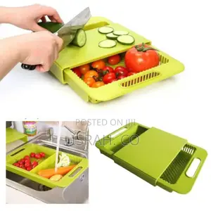 Kitchen Sink Drain Basket Vegetables and Fruits Green