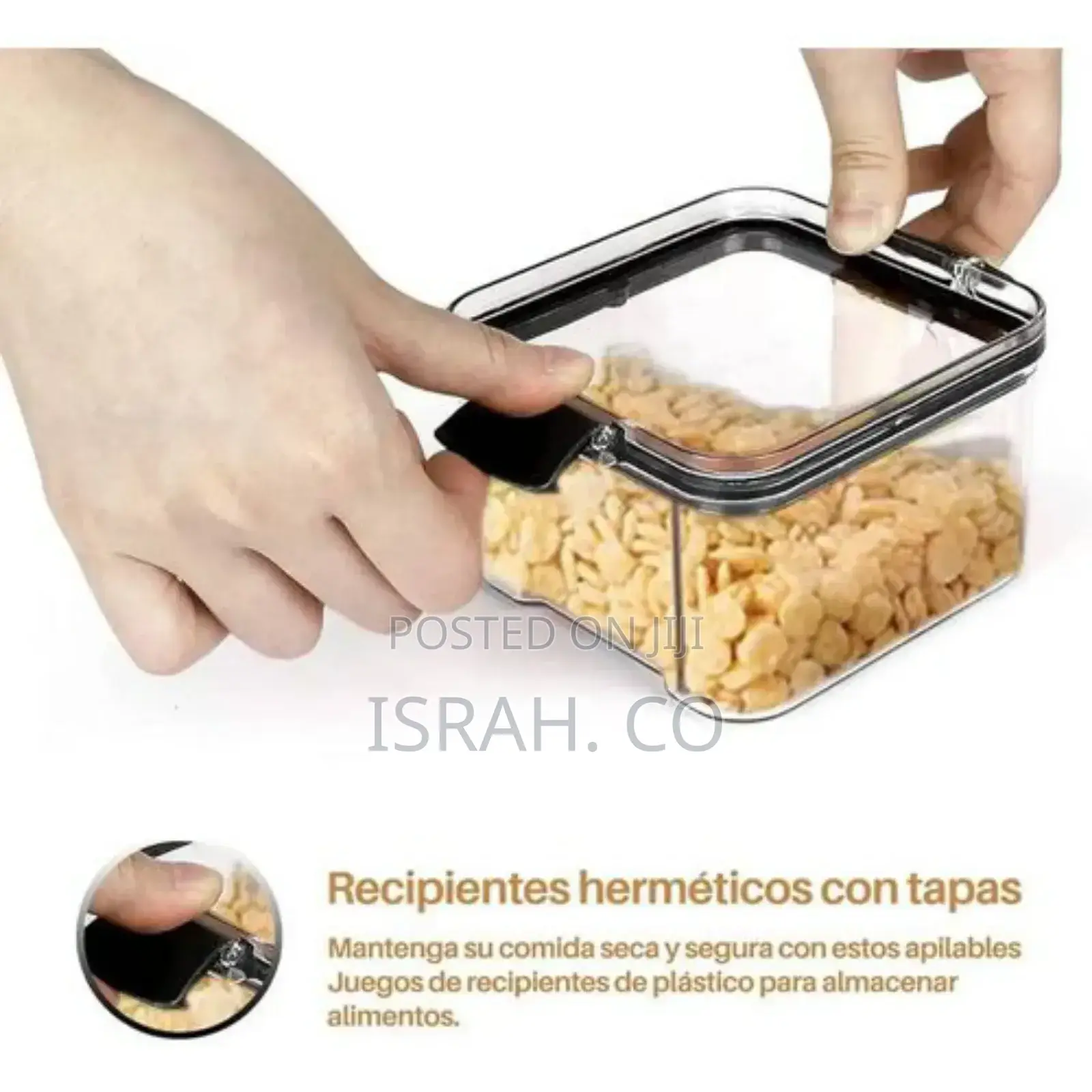 6 Piece Tight Cereal Storage Containers Airtight Plastic