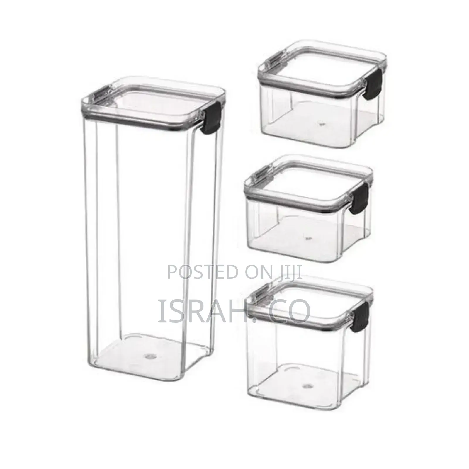 6 Piece Tight Cereal Storage Containers Airtight Plastic
