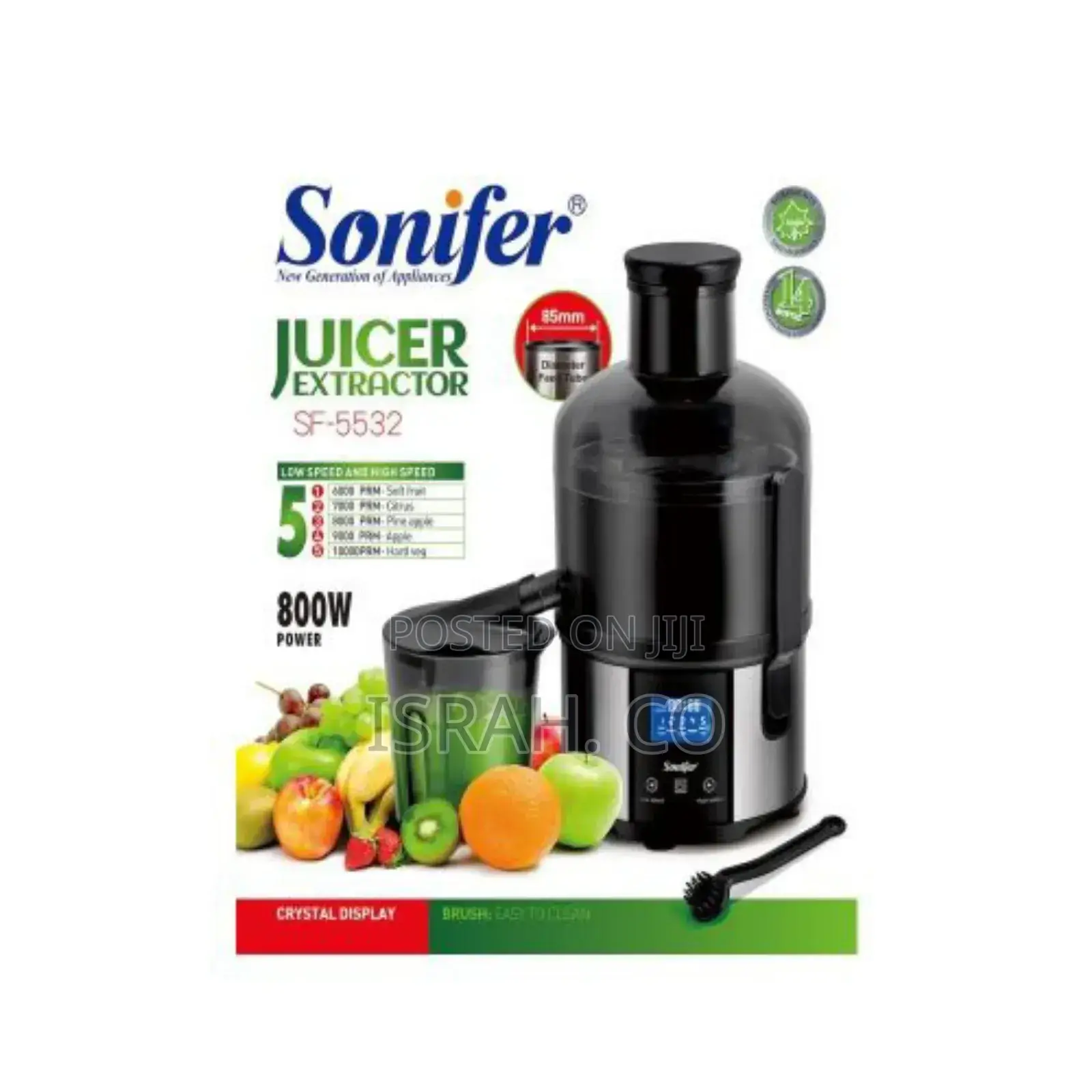 Sonifer Juicer Extractor Computer Control-Crystal Display