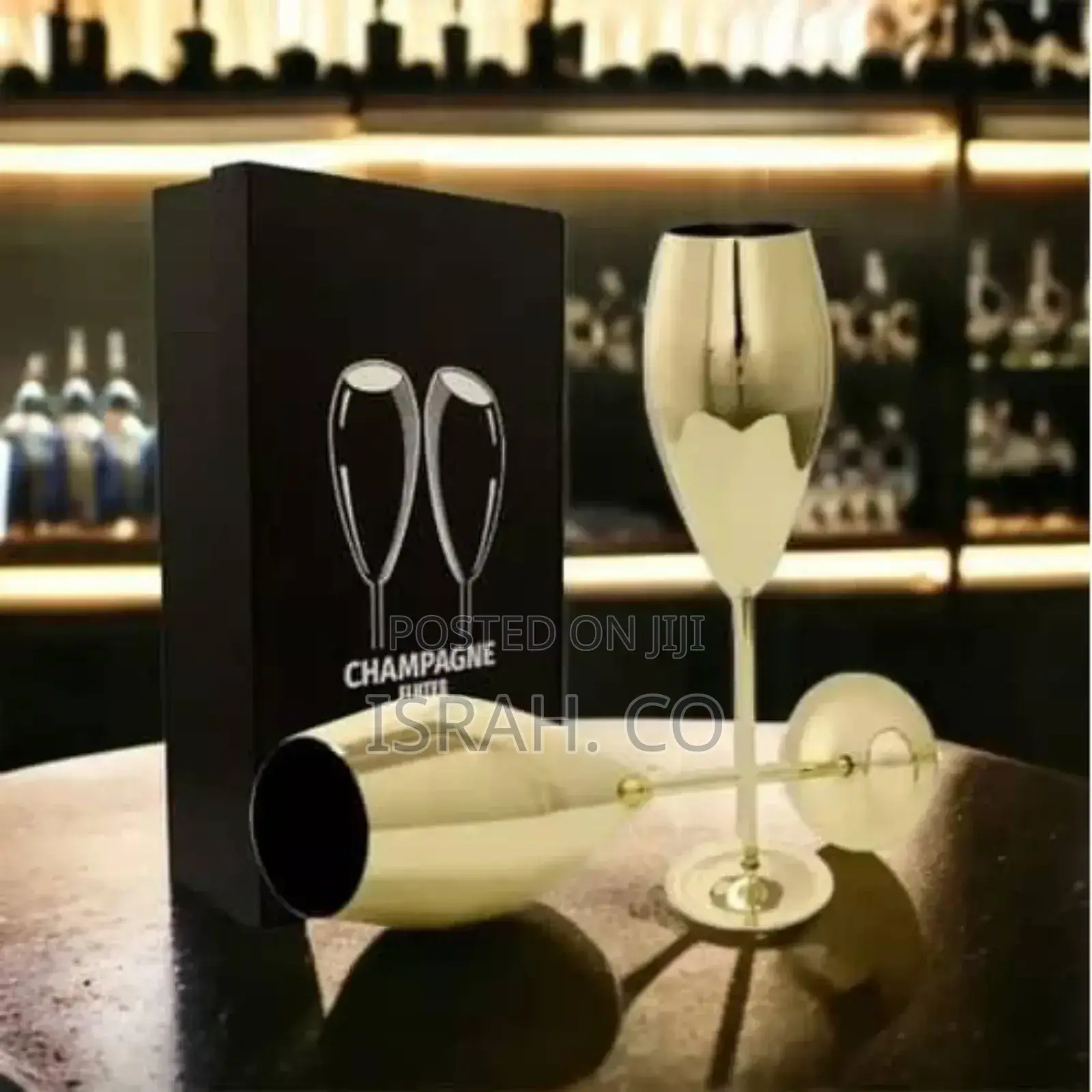 Ironable Stainless Steel Champagne Glasses, Pack of 2