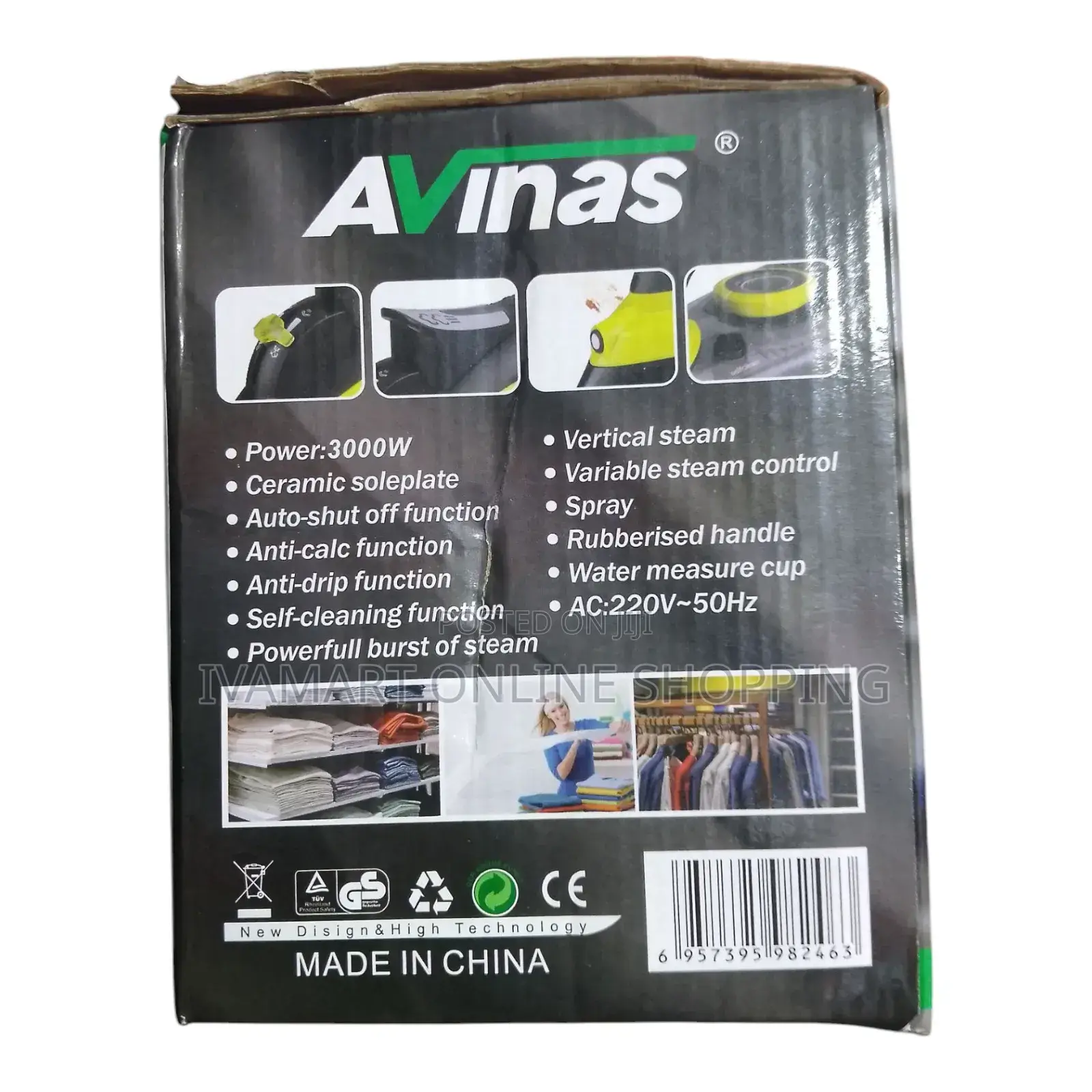 Avinas Steam Iron - 3000w, 100% Satisfaction