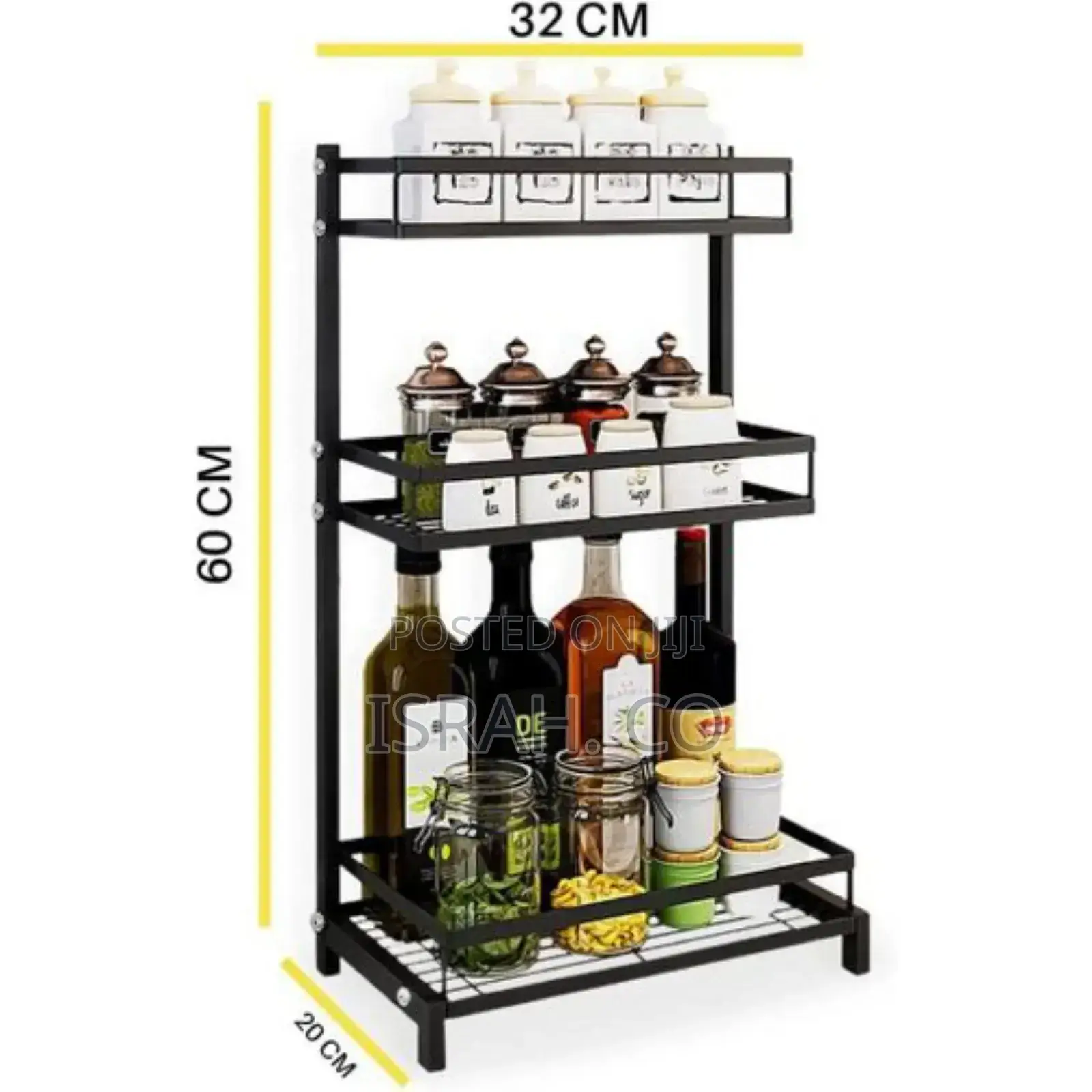 3 Layer Seasoning Spicerack Counter Bathroom Shelf Organizer