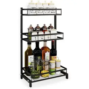 3 Layer Seasoning Spicerack Counter Bathroom Shelf Organizer