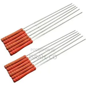 12 Pieces Kebab Needle Sticks Double Ended Stainless Steel