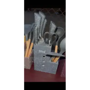 Bass 11 Piece Stainless Steel Modern Knife Set On