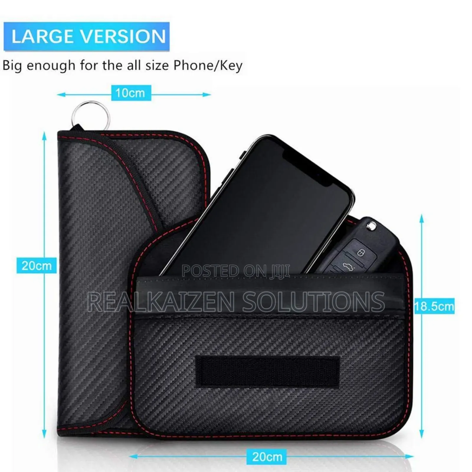Cellphone| Key | Atm | Signal Block Carbon Fibre Faraday Bag
