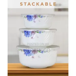 Microwave Safe, Heat and Break Resistant With Plastic Lids